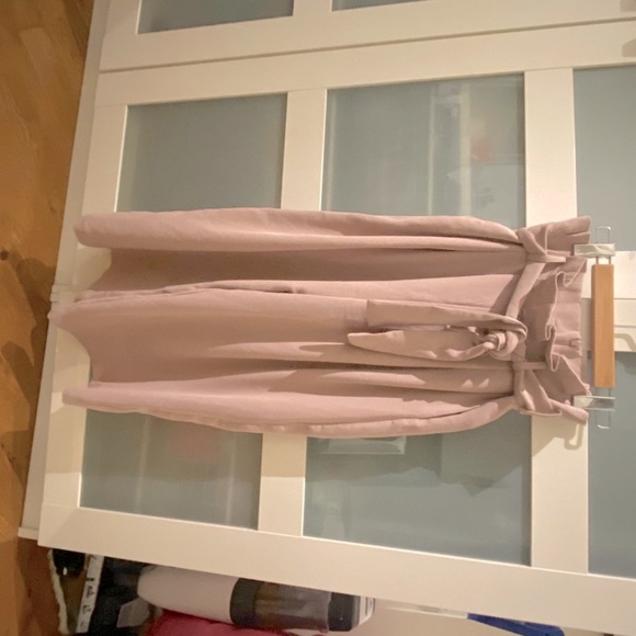 Beautiful Blush Paper Bag Waist Wide Leg Pants - Picture 2 of 5